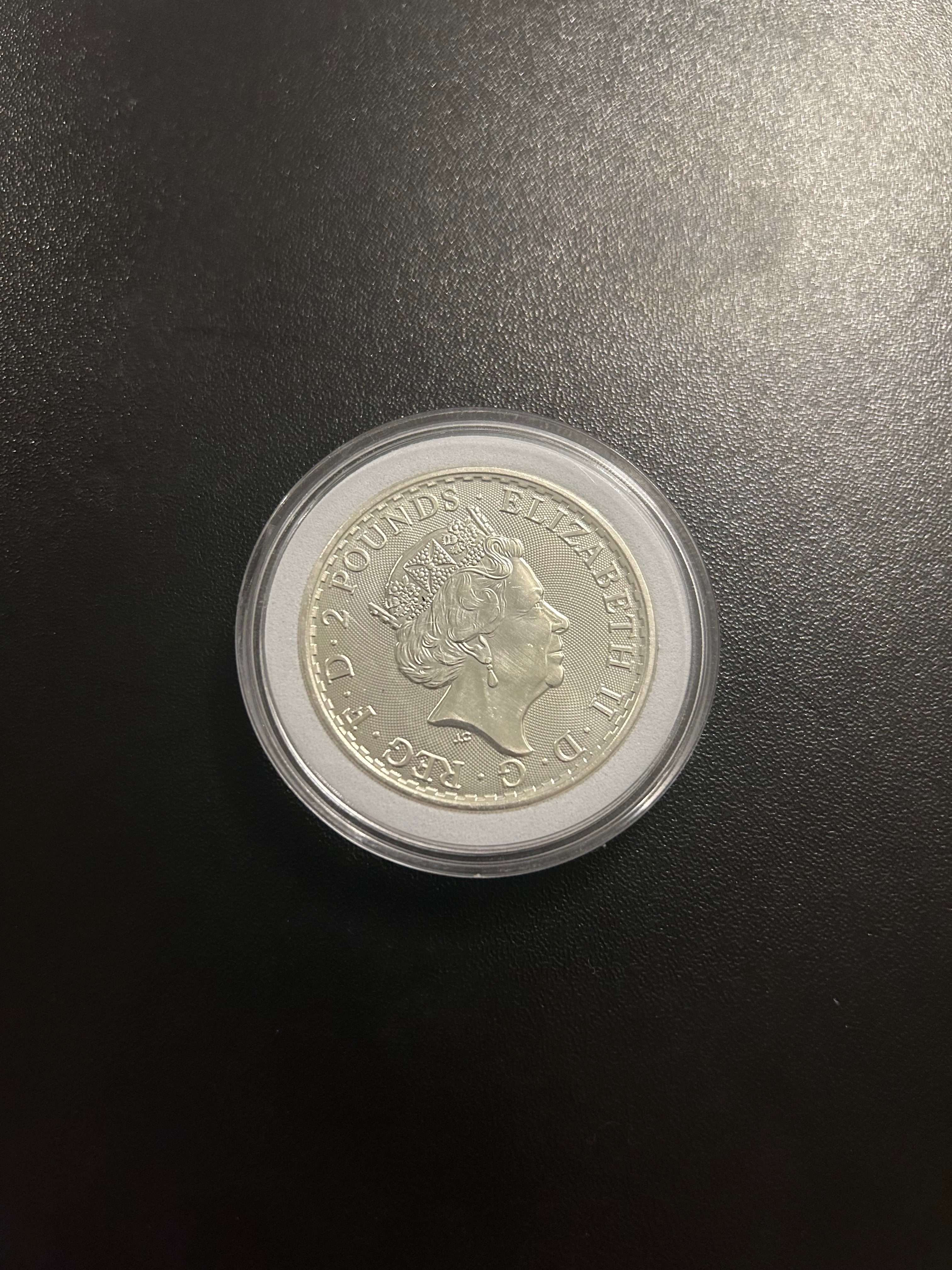 2023 Great Britain 1 oz Silver Britannia Coin – Queen Elizabeth II – .999 Fine Silver (Rare)